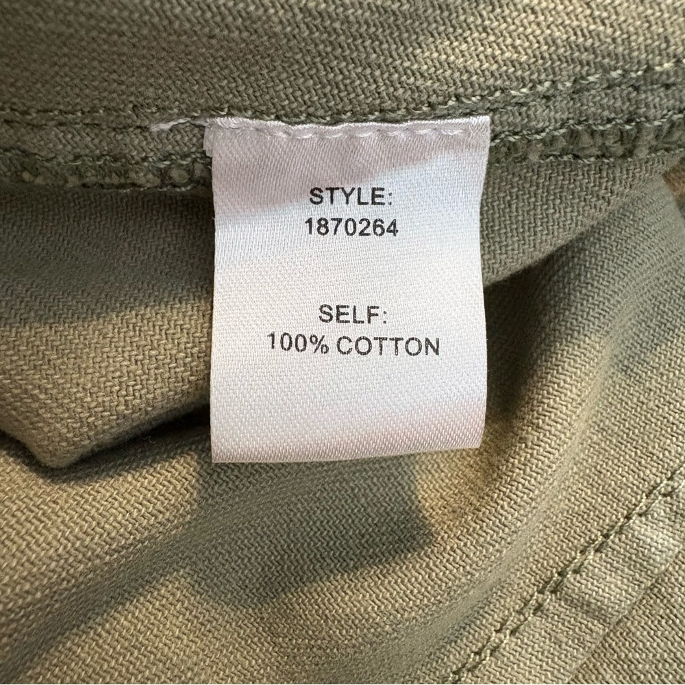 Azure High-Rise Olive Wide-Leg Utility Pants with Tie Waist Size Large NWT - Picture 5 of 11